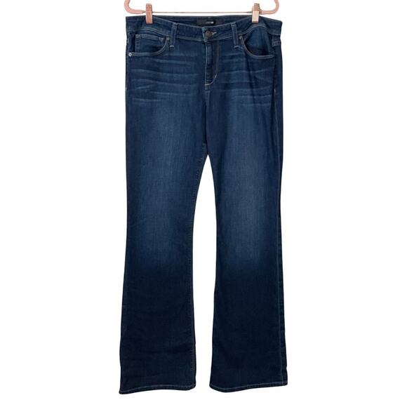 Joes Jeans Womens Size 31 Dark Blue Wilkins Icon Flare Denim Mid Rise Stretch‎ - Picture 1 of 12